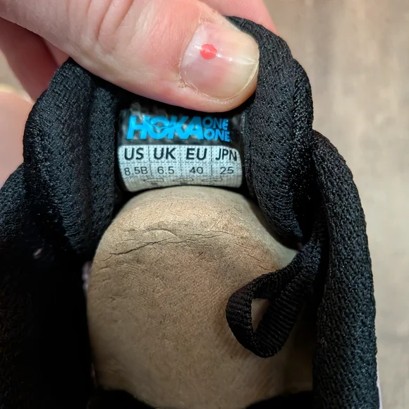 Hoka One One Women's Pink and White Athletic Shoes - Picture 4 of 6